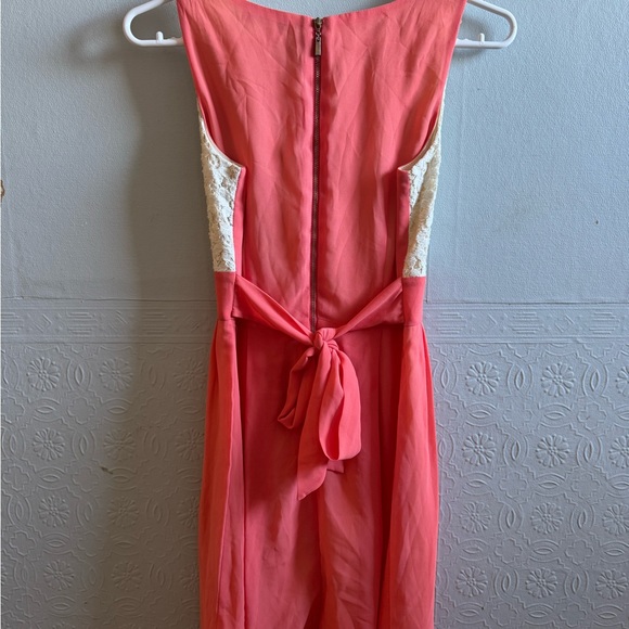 Papaya cream n peach sleeveless dress small - Picture 6 of 6